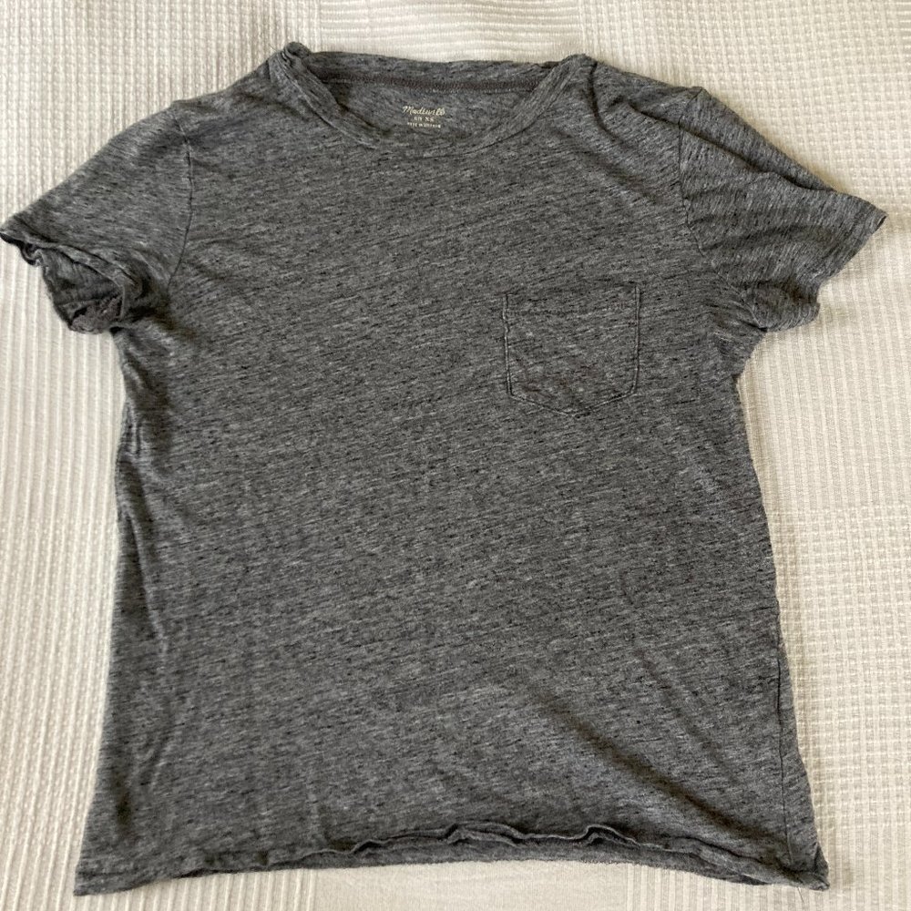 Madewell 100% Cotton T-Shirt Heather Grey XS